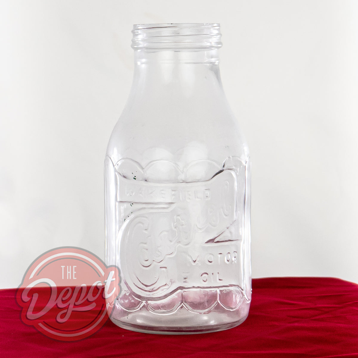 Reproduction Glass Oil Bottle Castrol Wakefield Quart (Bottle only