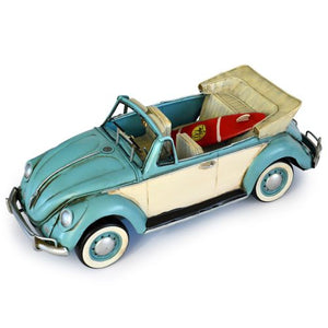 Volkswagen Beetle with Surfboard