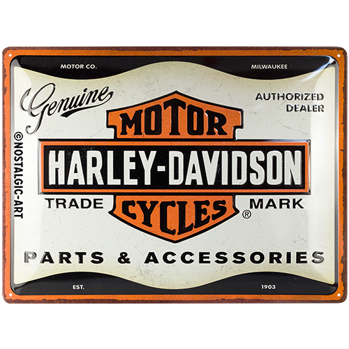 Tin Sign - Harley Parts & Accessories (Large)