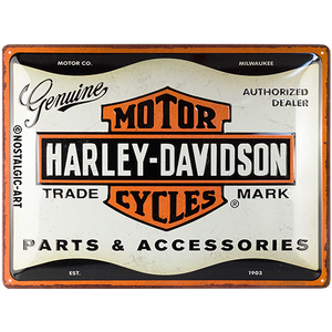 Tin Sign - Harley Parts & Accessories (Large)