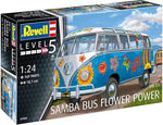 REVELL 1:24 MODEL KIT VW T1 SAMBA BUS FLOWER POWER