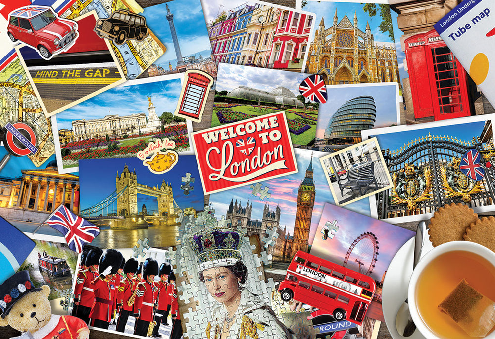 eurographics puzzle london bus tin 550pc