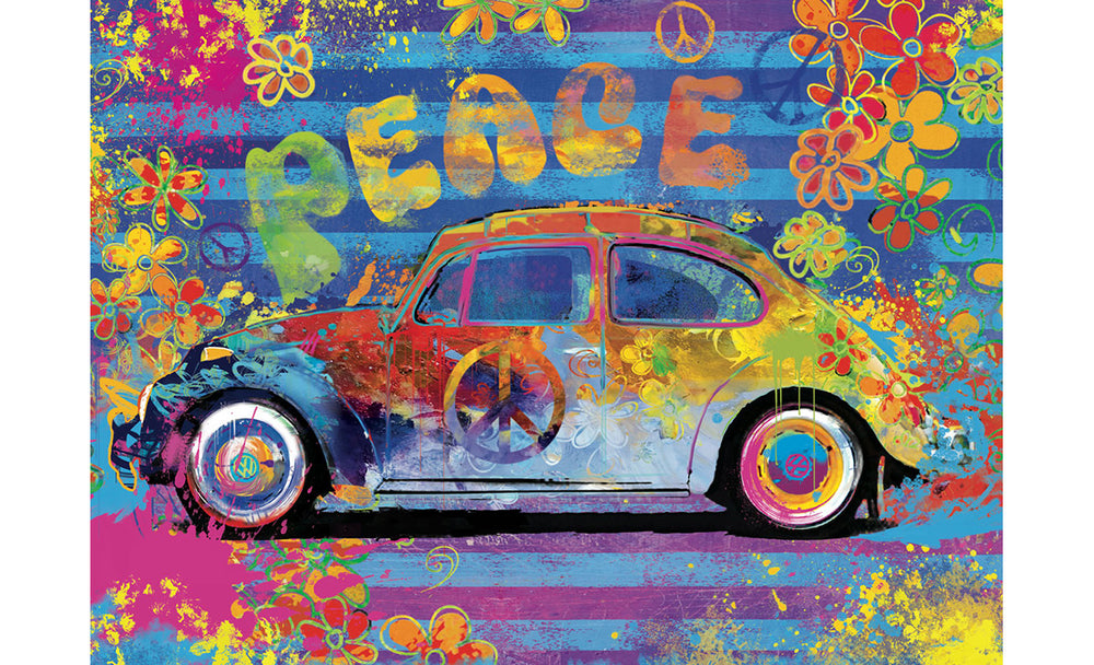 eurographics puzzle vw beetle splash bug tin 550pc