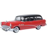 Oxford 1954 Buick Century - Estate Wagon Matador Red/Carlsbad Black (1/87 Scale)