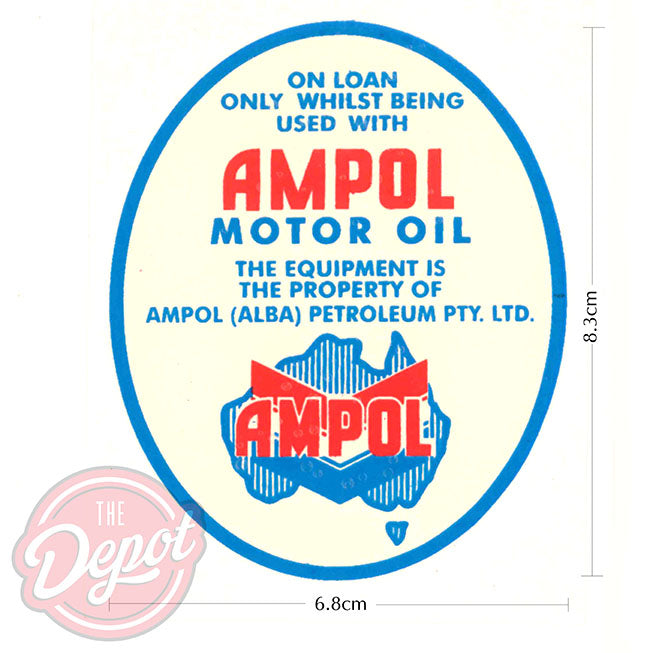 Water Transfer - 'AMPOL MOTOR OIL' suit Hyboy Pumps