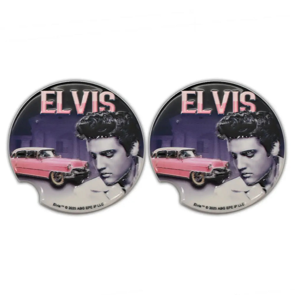 Car Coasters - Elvis Pink Caddy