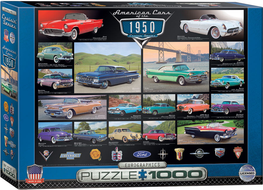 Eurographics Puzzle Cruisin' Series - American Cars of the 1950s 1000PC