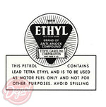 Water Transfer - 'ETHYL GASOLINE CORPORATION' for Manual and Early Electric Pumps