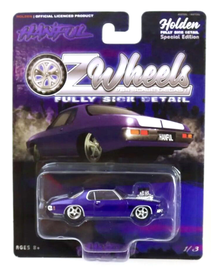 1:64 Oz Wheels Hanful Monaro - Fully Sick Detail in Protector