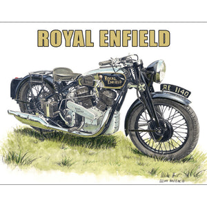 Tin Sign - Royal Enfield KX Delux 1937