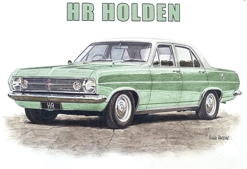 Tin Sign - Green 1966 HR Holden