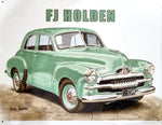 Tin Sign - Green FJ Holden