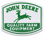 Magnet - John Deere Farm Equipment Embossed (7.6cm x 5cm)