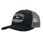 Trucker Cap - John Deere Charcoal/Black Retro Logo