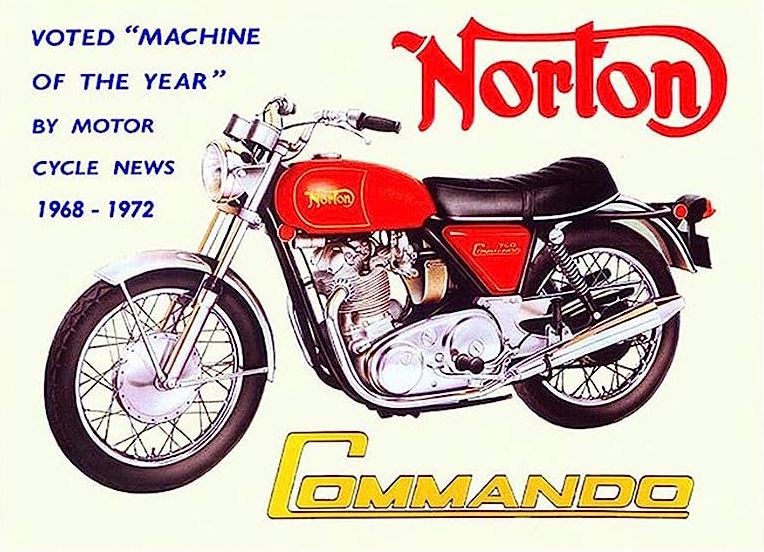 Tin Sign - Norton Commando