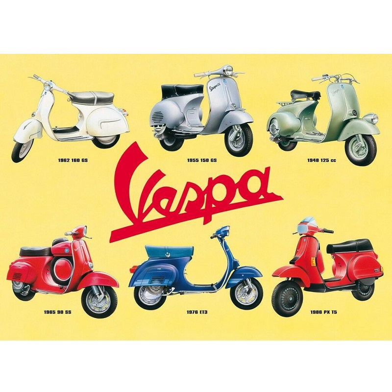 Tin Sign - Vespa Models