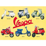 Tin Sign - Vespa Models