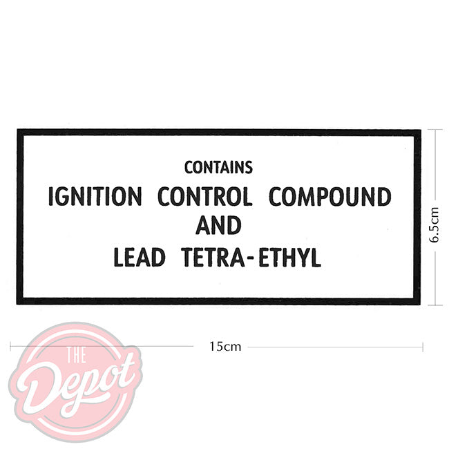 Water Transfer - Ignition Control Compound and Lead Tetra-Ethyl for Early GF Electric Pumps