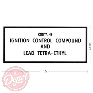 Water Transfer - Ignition Control Compound and Lead Tetra-Ethyl for Early GF Electric Pumps