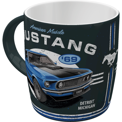 Ford Mustang Mug - 1969 Mach 1 Blue