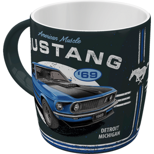 Ford Mustang Mug - 1969 Mach 1 Blue