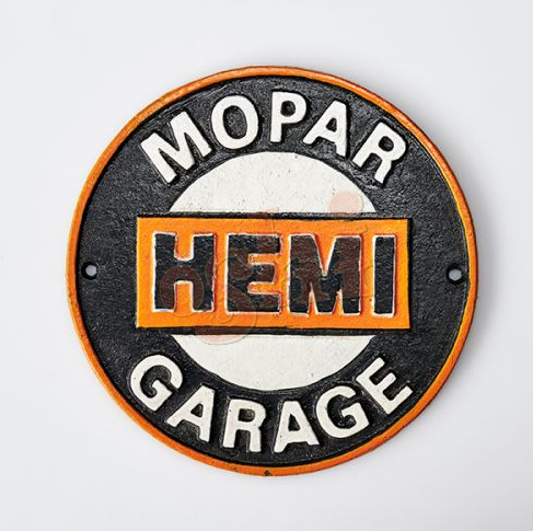 Cast Iron Sign - Mopar Hemi