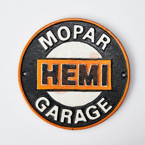 Cast Iron Sign - Mopar Hemi