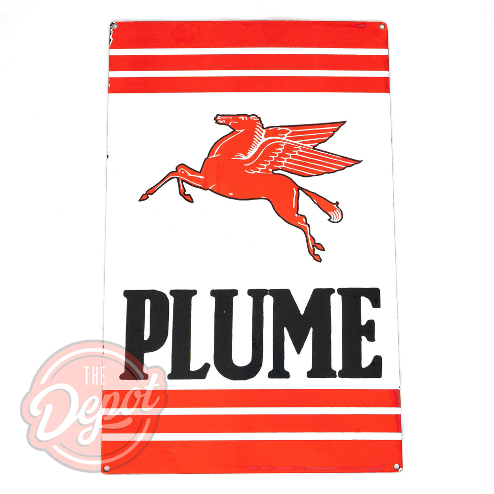 Enamel Sign - Plume Pegasus