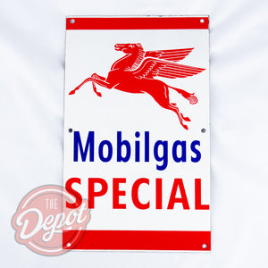 Enamel Sign - Mobilgas Special