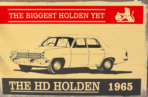 Tin Sign - The HD Holden 1965