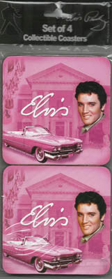 Elvis Coasters - Pink Cadillac