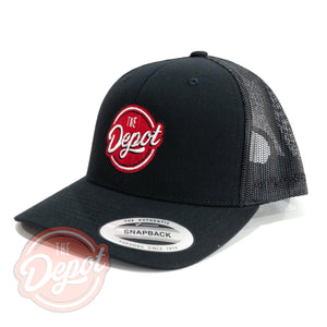 The Depot Trucker Cap - Black (New Style)