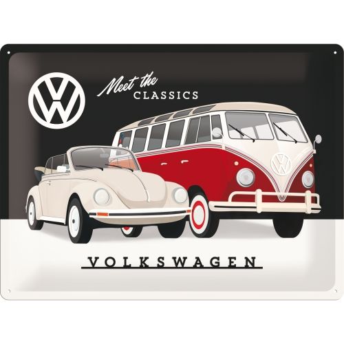 Tin Sign - VW Meet the Classics (Large)