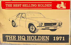 Tin Sign - The HQ Holden 1971