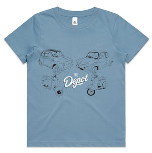 The Depot Children's Tee - European Vehicles