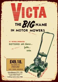 Tin Sign - Victa Mowers