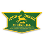 Embossed Magnet - John Deere Vintage Large (13.3cm x 12.7cm)