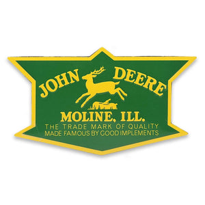 Embossed Magnet - John Deere Vintage Large (13.3cm x 12.7cm)