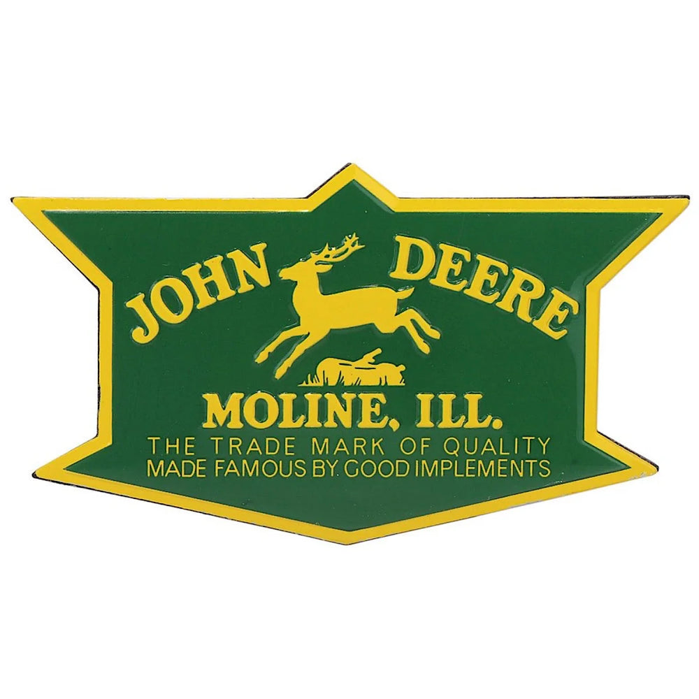 Embossed Magnet - John Deere Vintage (8.9cm x 5cm)