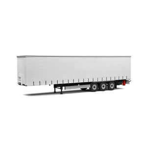 1:24 Tri-axle Curtain Side Semi Trailer - White