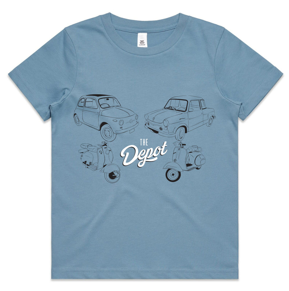 The Depot Children's Tee - European Vehicles