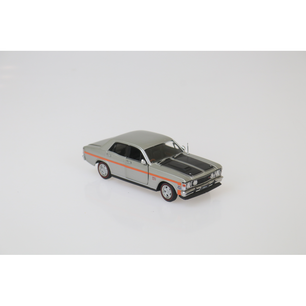 1:32 Ford XW Falcon GTHO - Silver Fox W/ Orange Stripes