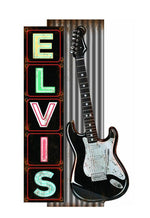 Tin Sign - Elvis Name with Guitar