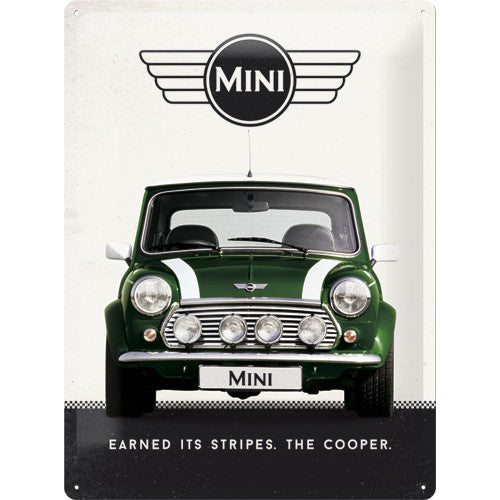 Tin Sign - Mini Cooper Green (Large)