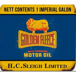 Tin Sign - Golden Fleece Embossed