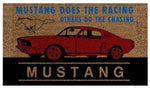 Latex Backed Coir Floormat - Red Mustang