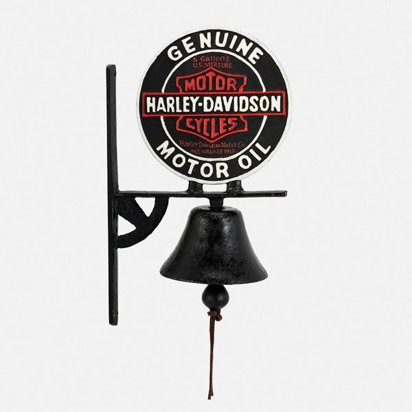 Cast Iron Sign - Harley Davidson Bell