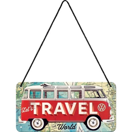 Tin Sign - VW Bulli Travel (Hanging Sign)