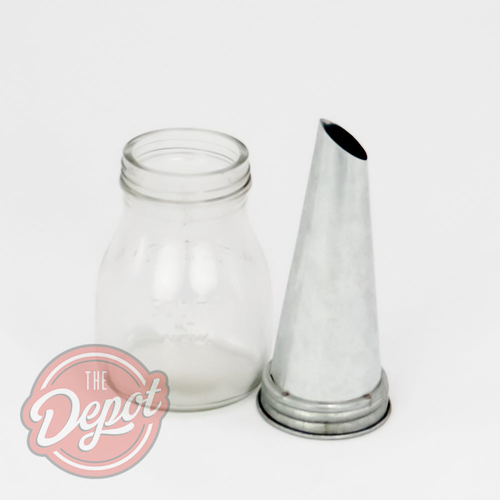 Reproduction Glass Oil Bottle - Cleanskin 500ml