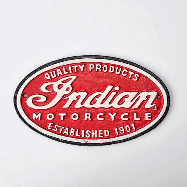 Cast Iron Sign - Indian Round